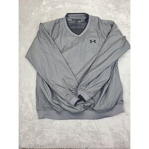 Under Armour Golf Windbreaker Pullover Jacket‎ Grey Size Medium Polyester Men's